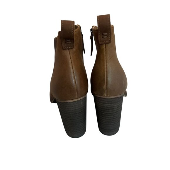 BP Lance-Lea Brown Booties High Heel Round Toe Block Heel Size 10 Women's - Picture 5 of 9